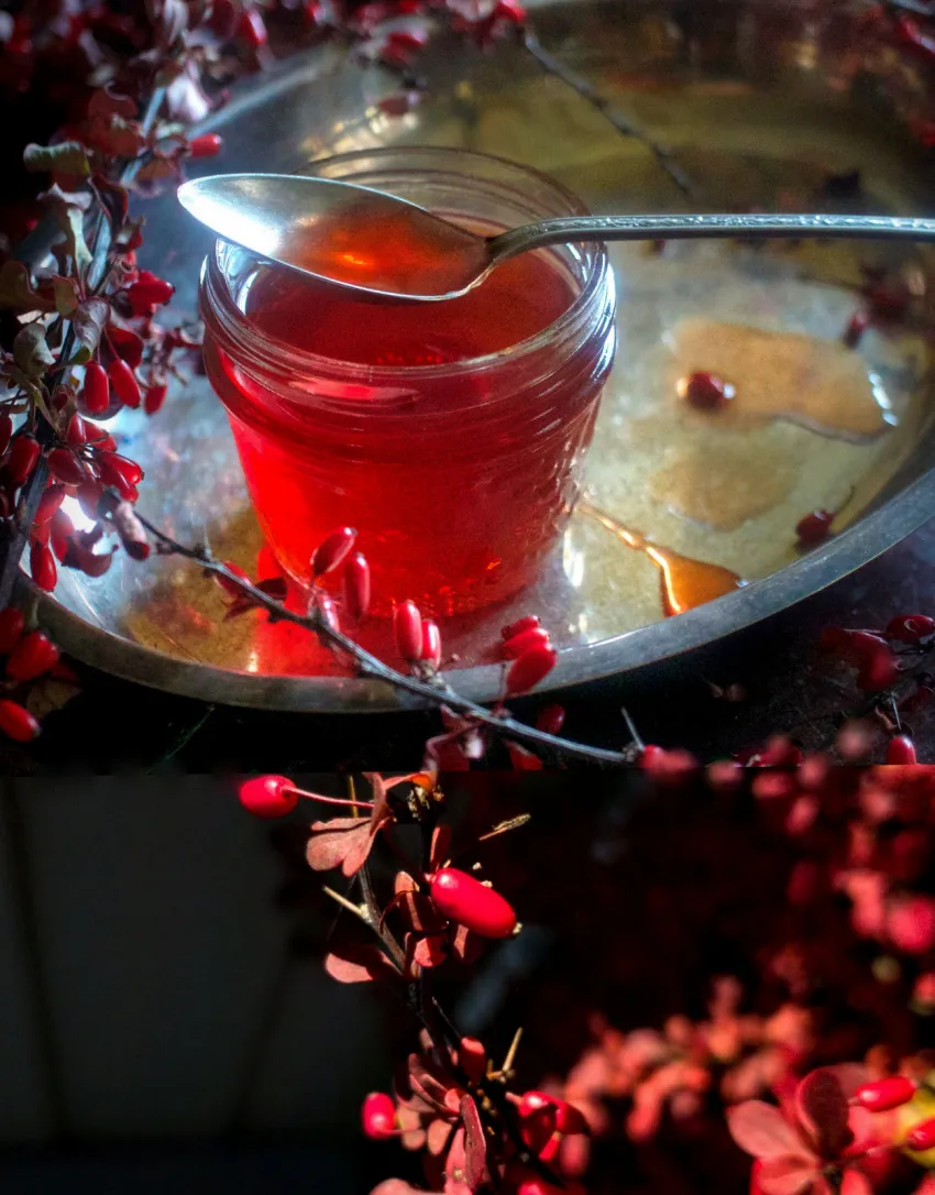 آب زرشک طبیعی با عسل