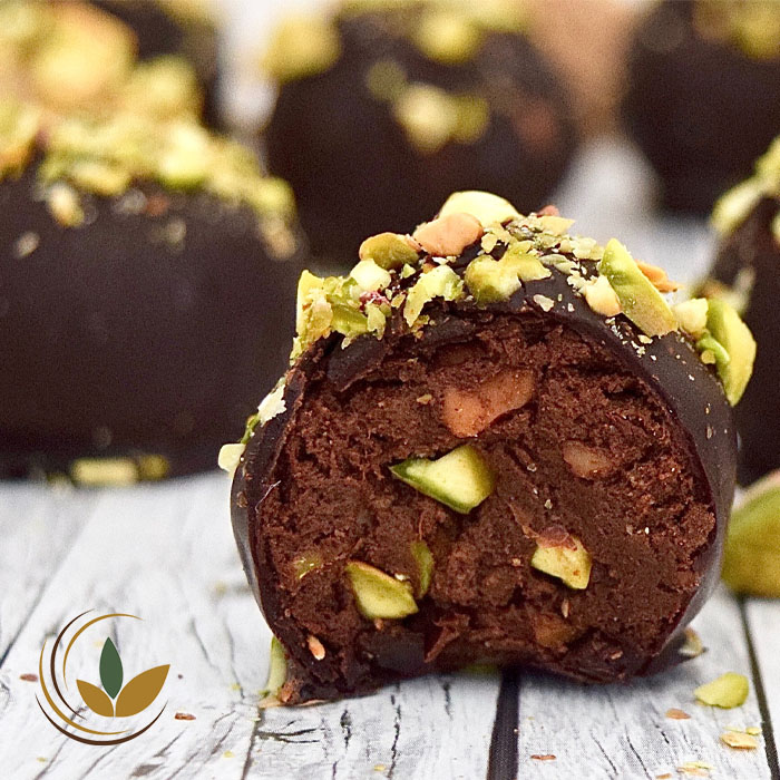 طرز تهیه ترافل پسته و شکلات