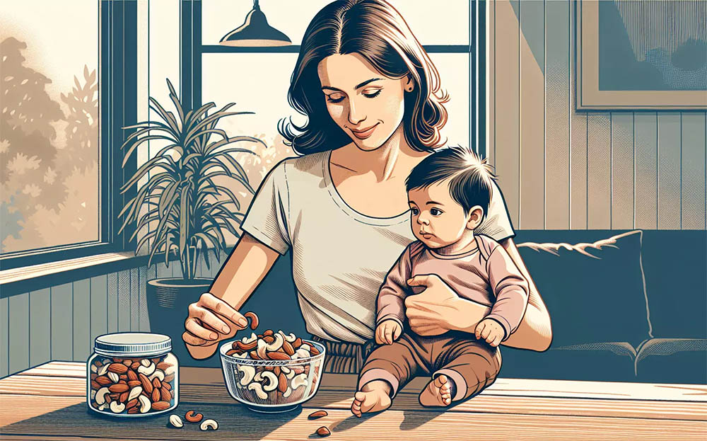 مصرف آجیل در شیردهی | بهترین و بدترین مغزها